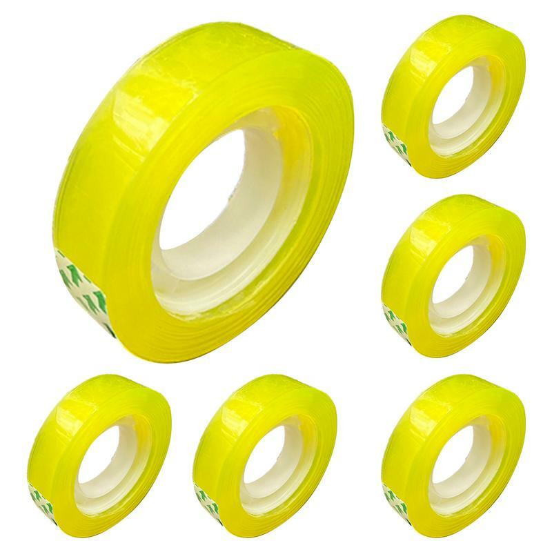 Clear Tape Refill 6 Roll High Viscosity Clear Gift Wrap Tape Release Smoothly Transparent Glossy Tape Clear Gift Wrap Tape For