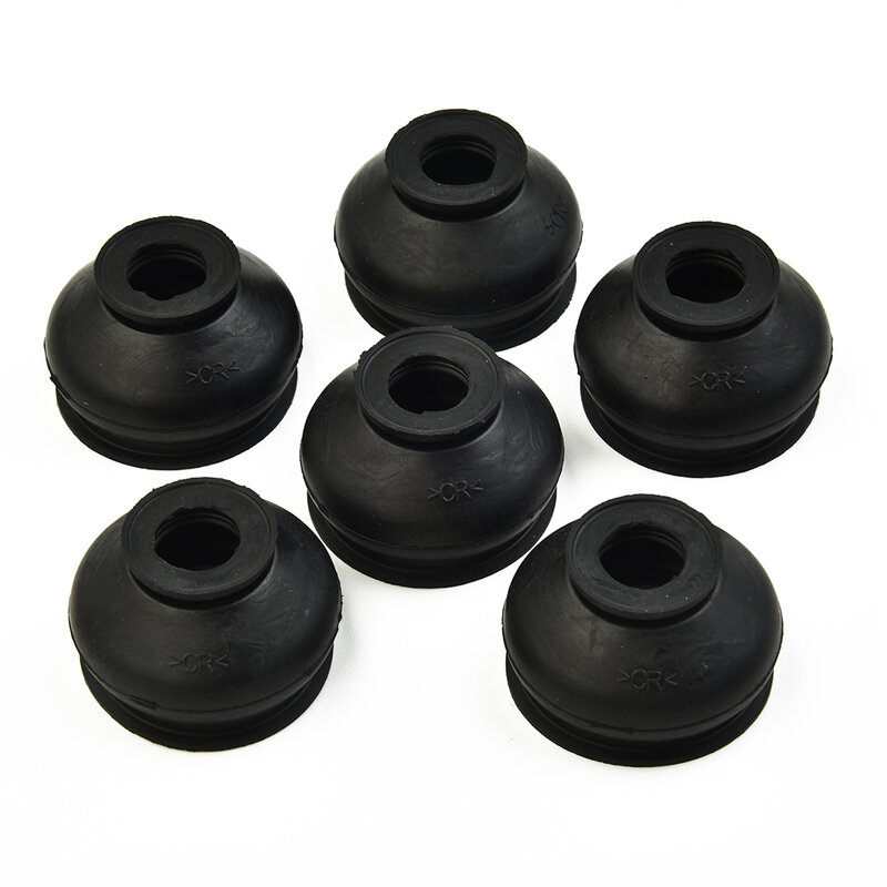 Recambio de juntas de bola para mantenimiento de coche, polainas antipolvo de goma HQ, 6 piezas, color negro, alta calidad, 100%