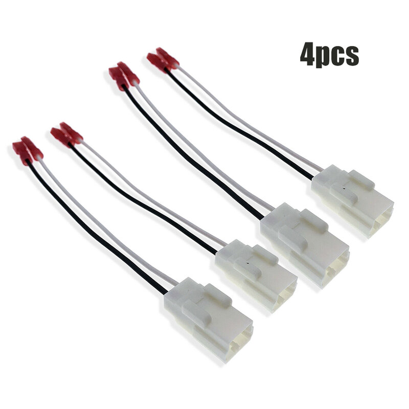 4pcs Speaker Adapter Wiring Harness Auto Cable Cord Adapter For Jeep -Renegade 2014-2018 Exterior Parts