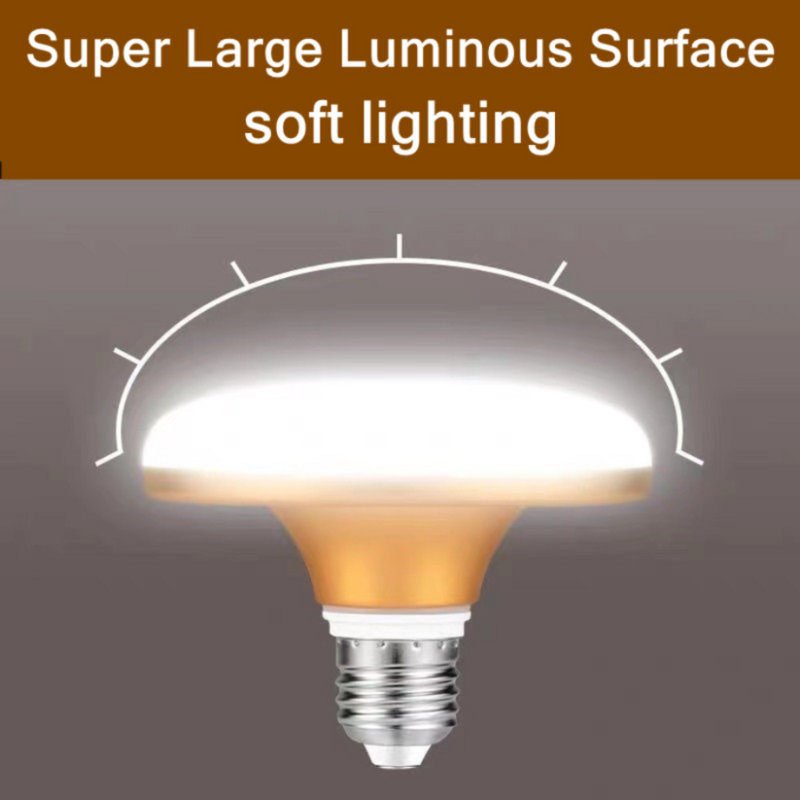 PwwQmm-bombilla LED superbrillante E27, luces LED UFO de 12W, 15W, 20W, 30W, CA 220V, iluminación blanca cálida para interiores, lámparas de mesa para garaje