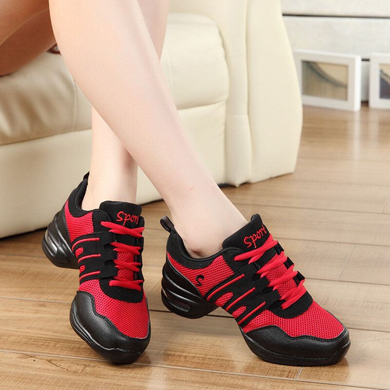 Women Sports Dance Shoes Soft Outsole Breathable Dance Shoes Sneakers for Woman Practice Shoes Modern Dance Jazz Shoes