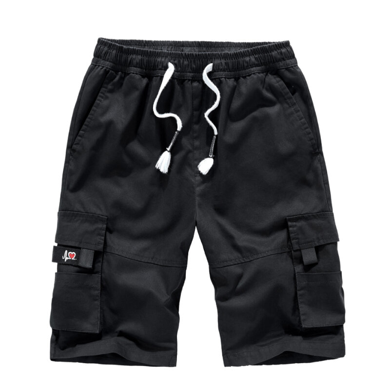 Męskie letnie szorty Cargo wojskowe siły specjalne taktyczne pięciopunktowe spodnie do noszenia na zewnątrz z wieloma kieszeniami wygodne szorty Homme