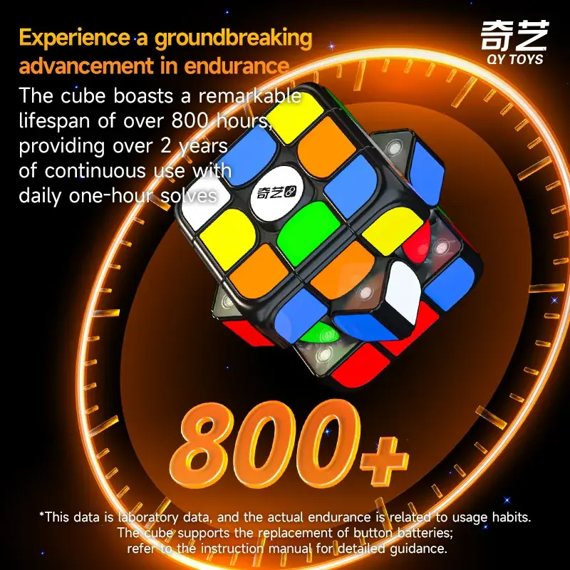 Qiyi-Cube Magique Magnétique Intelligent de Vitesse Sans Autocollant, Jouet Professionnel, Puzzle, 3x3