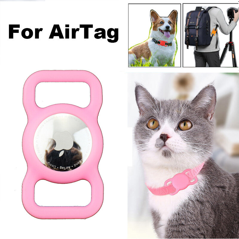 1PC For Apple Airtag Case Dog Cat Collar GPS Finder Colorful Luminous Protective Silicone Case For Apple Air Tag Tracker Case