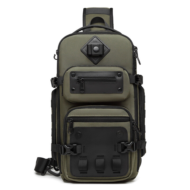 2024Belly bags Men's Chest Bag Outdoor Tactical One Shoulder Crossbody Bag High Capacity Waterproof Sports Bag For Man