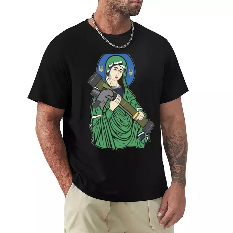 St. Javelin 남성용 티셔츠, 오버사이즈 카와이 의류, 애니메이션 플레인 티셔츠