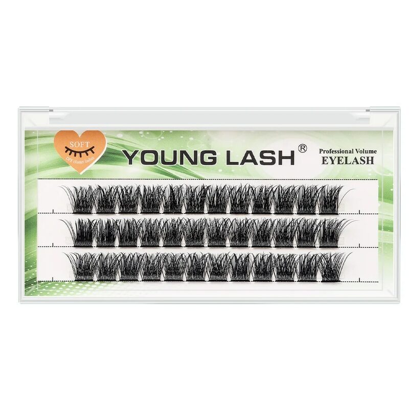 YOUNG LASH DIY Eyelashes Cluster Lashes  Extensions C D Curl  Premade Volume Fans Russian Fake Eyelashes  Free Shipping Makeup