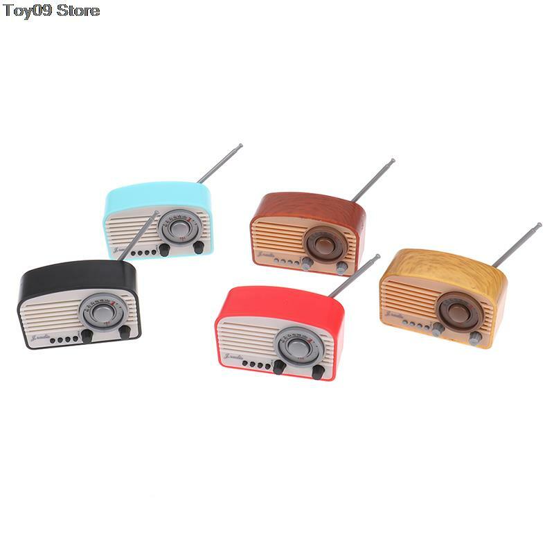 1PC śliczne 1/12 skala miniaturowy domek dla lalek Radio / Mini miarka Model Blyth Doll meble domowe dekoracje akcesoria zabawka
