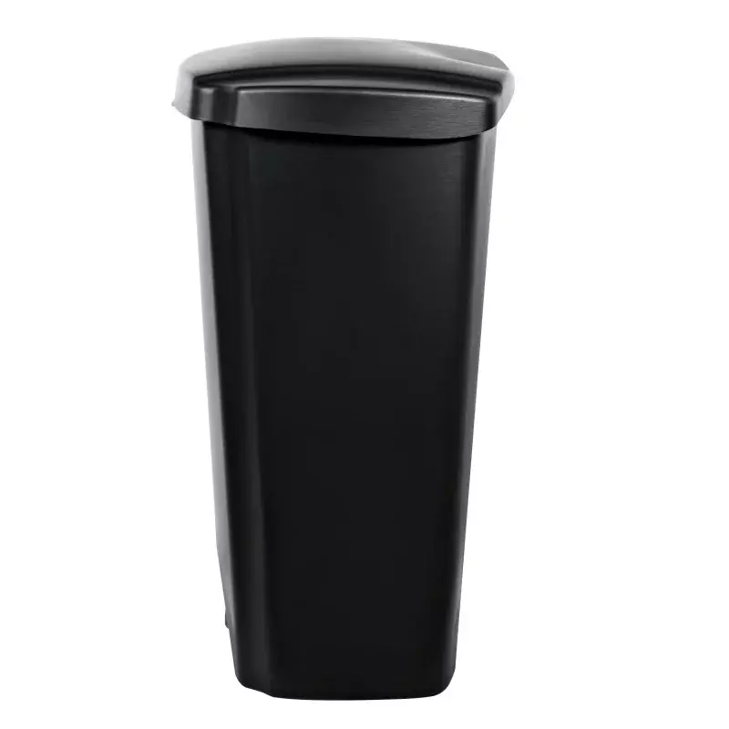 Kosz na śmieci o pojemności 12.1 galonów, plastikowy stopień na kuchenny kubeł na śmieci kosz na śmieci, czarny
