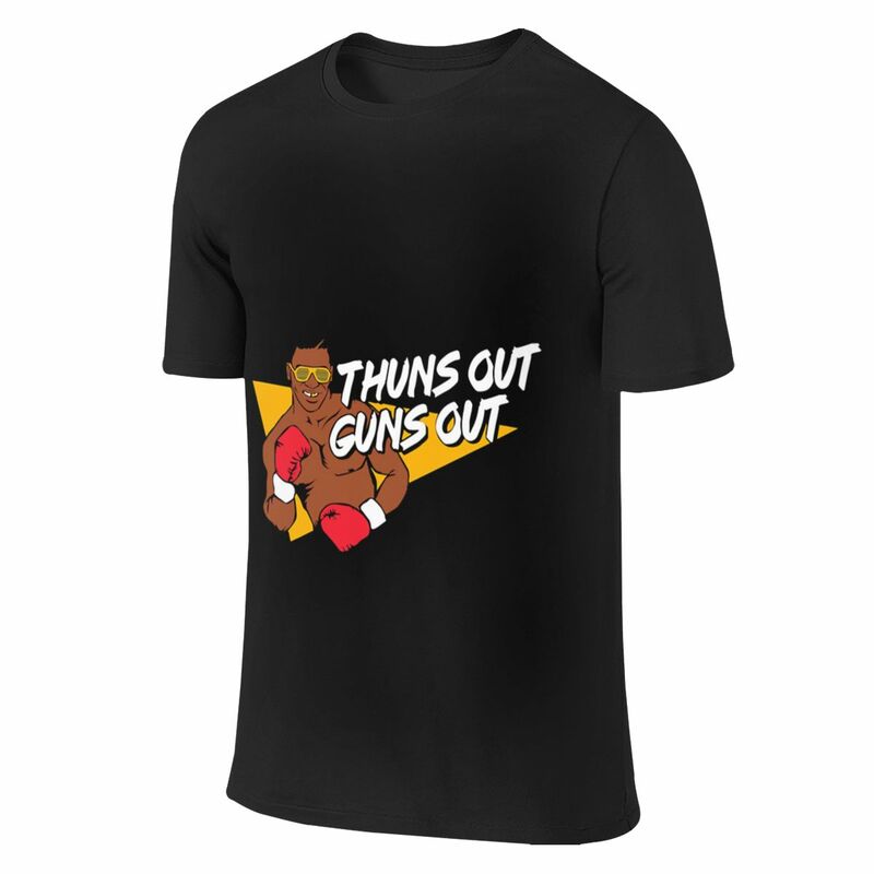Thuns Out Guns Out Men's short sleeve t-shirt Slim Fit Tops Shirts