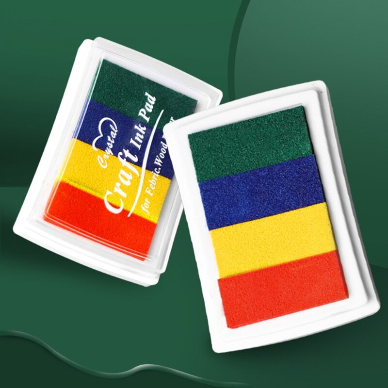 Kits almohadillas colores respetuosos con medio sistema 4 colores, verde/azul/rojo/amarillo para