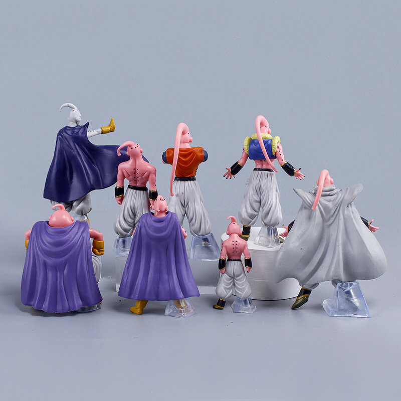 Figuras de acción de Dragon Ball Z, Majin Buu Fat Buu, modelo de colección de PVC, juguetes para niños y adultos, regalos, oferta, 8 piezas por juego