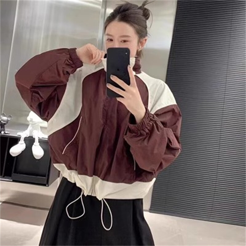 New European Station Design for Spring/Summer 2024 Fashiona Colored Short Sunscreen Coat Baseball Suit Women's Jacket Thin Style
