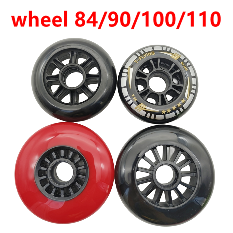 Бесплатная доставка, колесо для скейта, скоростное колесо 84 мм, 90 мм, 100 мм, 110 мм, 4 колеса в каждой партии