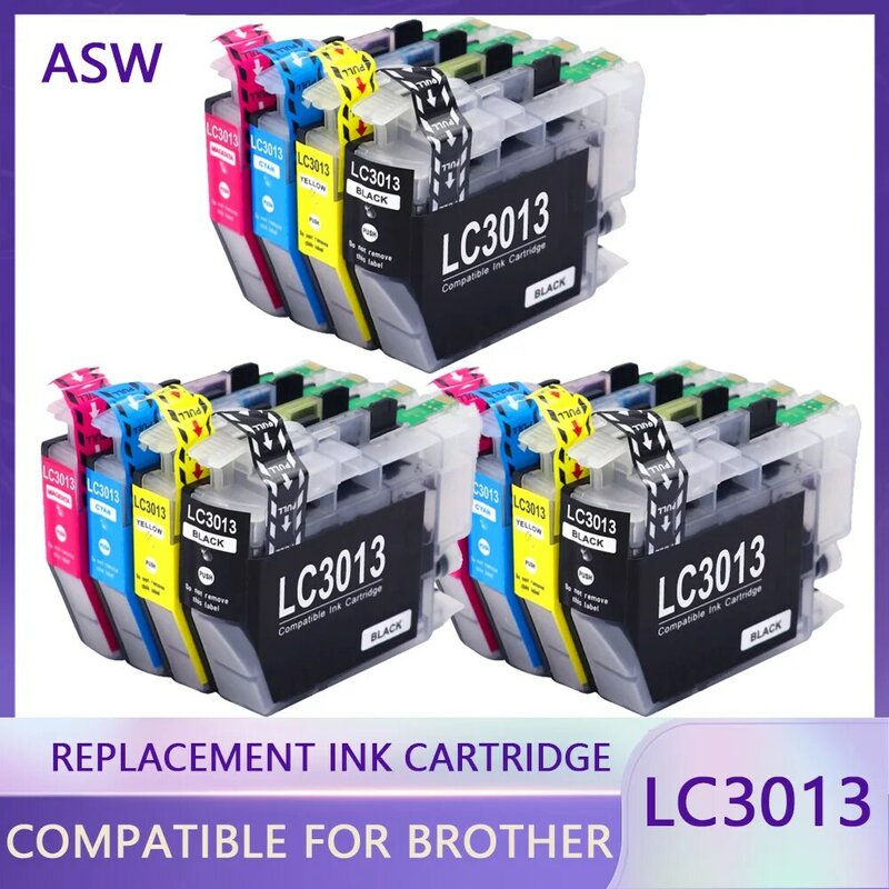 Cartucho de tinta Compatible con Brother LC3013 LC3011, Compatible con MFC-J491DW, MFC-J497DW, MFC-J690DW