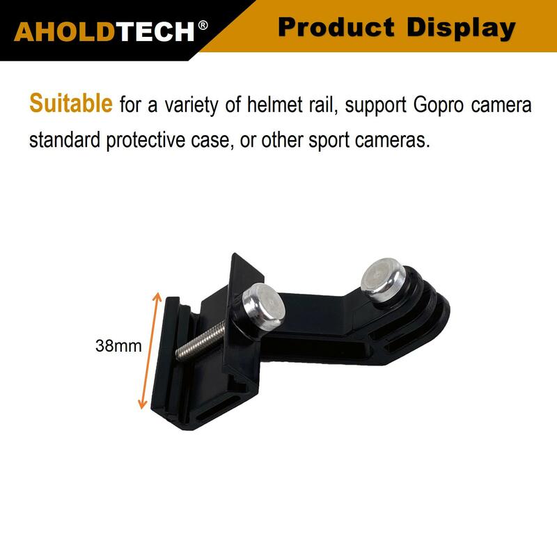 Tactical Helmet Side ARC Rail Adapter, NVG Mount Connector para câmeras GoPro Hero e outras câmeras esportivas