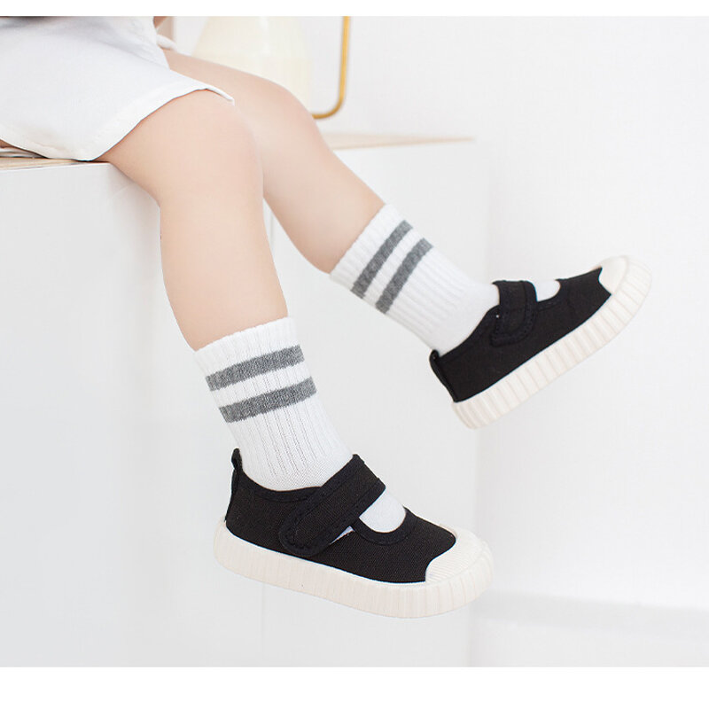 Calcetines deportivos para bebé y niña recién nacida, medias de algodón de Color sólido, accesorios de ropa