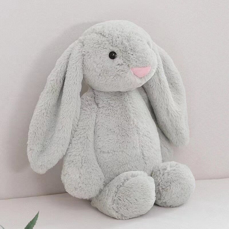 60cm Bunny Plushies Doll Toys Kawaii Stuffed Dolls Rabbit Big Animal Lunar Chinese New Year Toy Easter Gift For Friends Children
