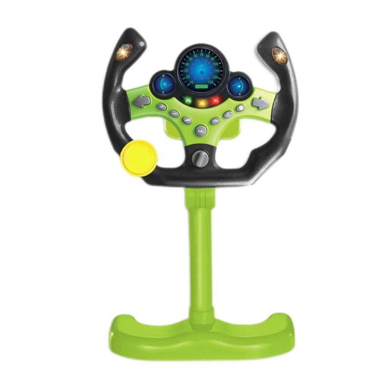 Volante simulato per bambini W/musica leggera suono giocattolo per bambini giocattoli interattivi copilota giocattolo giocattoli elettrici regali per bambini