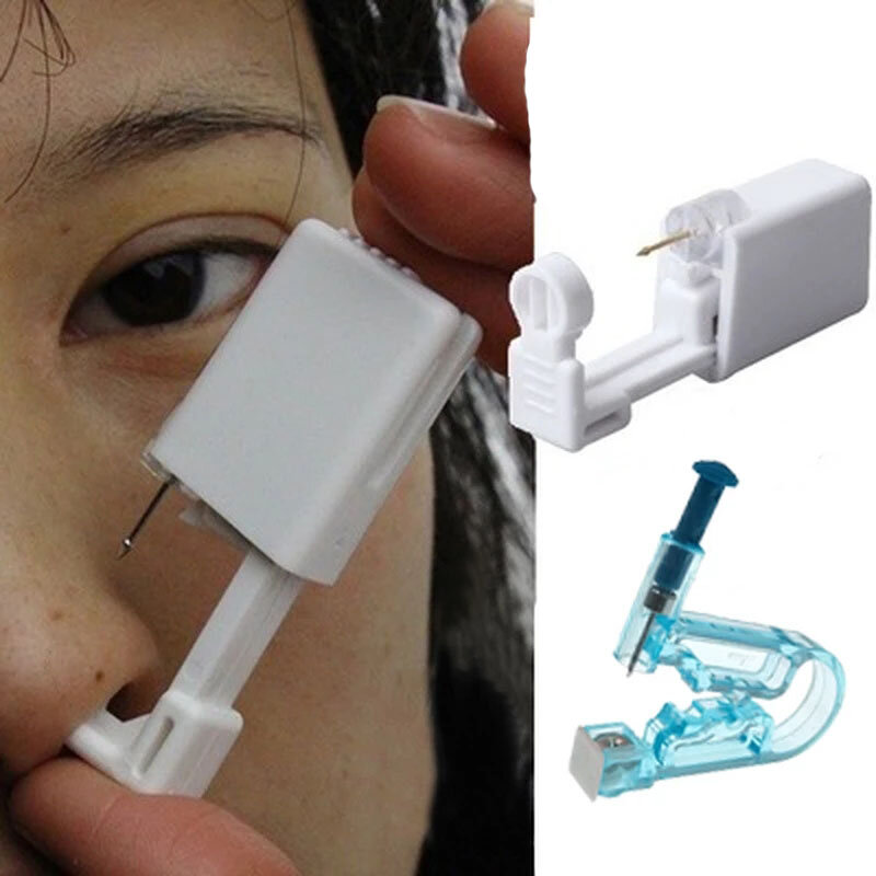 1/10PCS Ear Piercing Gun Kit usa e getta disinfettare orecchino di sicurezza Piercer Machine Studs Nose CLip Body Jewelry Piercing Tools