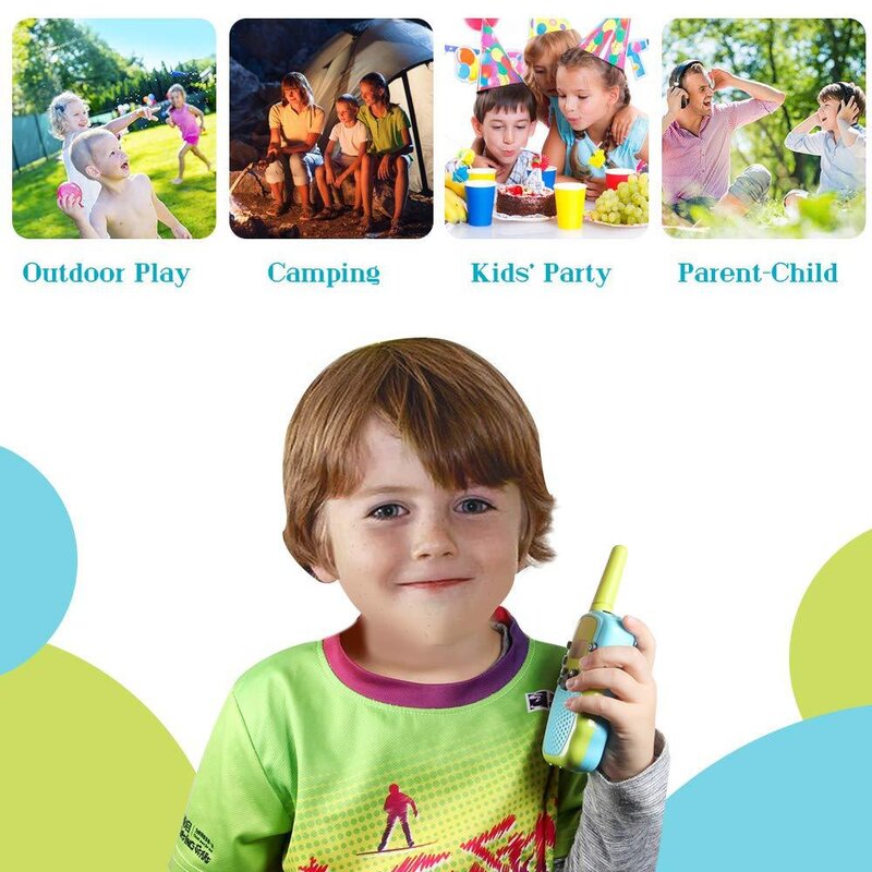 Transceptor portátil celular para crianças, Walkie Talkie, Highlight Phone, Radio Interphone, 3km, Mini Brinquedos, Presentes para meninos e meninas, 2pcs