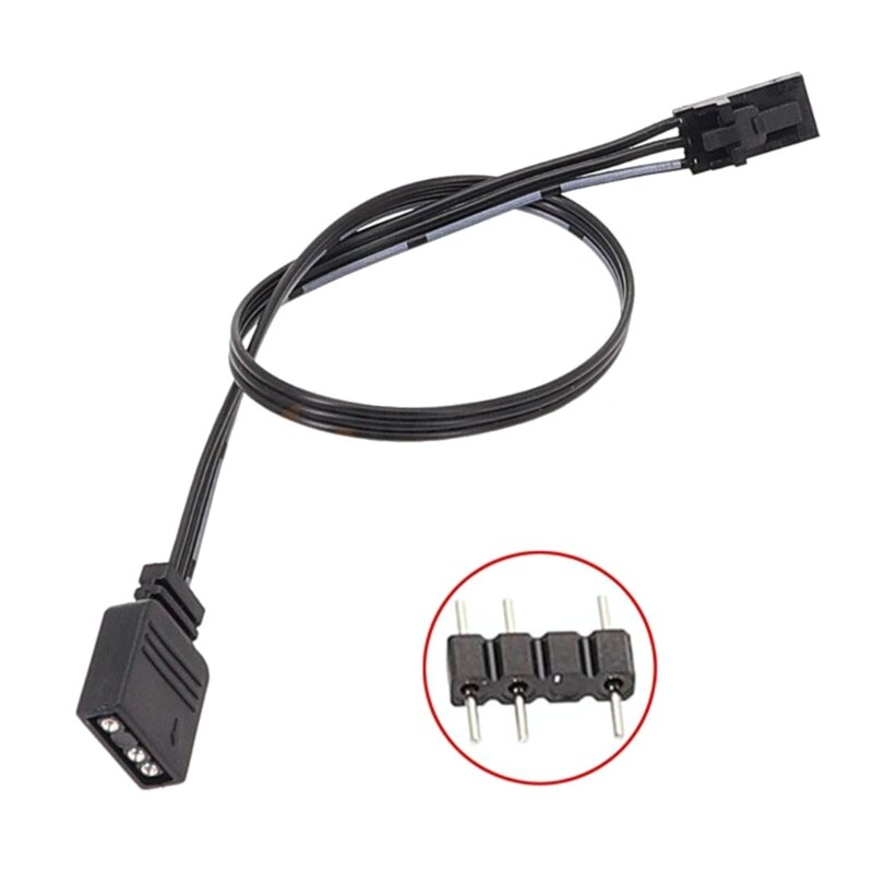 4Pin to 5V ARGB Adapter Cable For Corsair QL LL120 ICUE Controller Adapter Cord 25CM Dropship