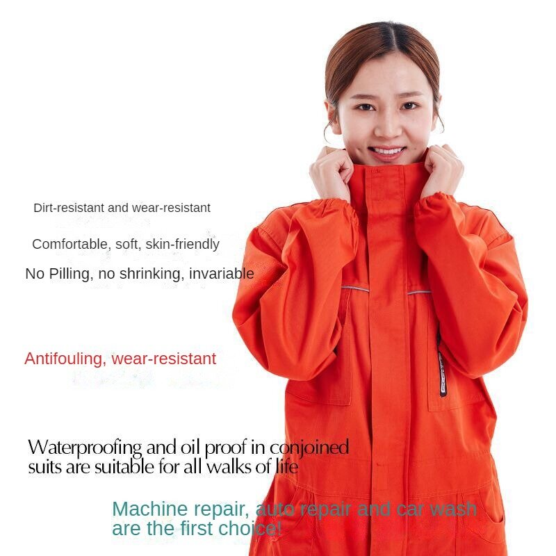 One Piece Work Trousers Dust-proof Wear-resistant Loose Car Repair Safety Coveralls Labor Protection Clothing Jumpsuit