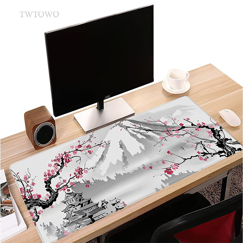 Sakura Japanse Kersenbloesem Muismat Gaming Xl Home Nieuwe Hd Mousepad Xxl Toetsenbord Pad Antislip Kantoor Tapijt laptop Muizen Pad