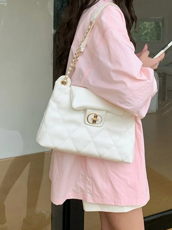Cgcbag Marke Luxus Designer Taschen für Frauen einfache Pendler weibliche Einkaufstasche hochwertige Pu Leder Leder Kapazität Umhängetasche