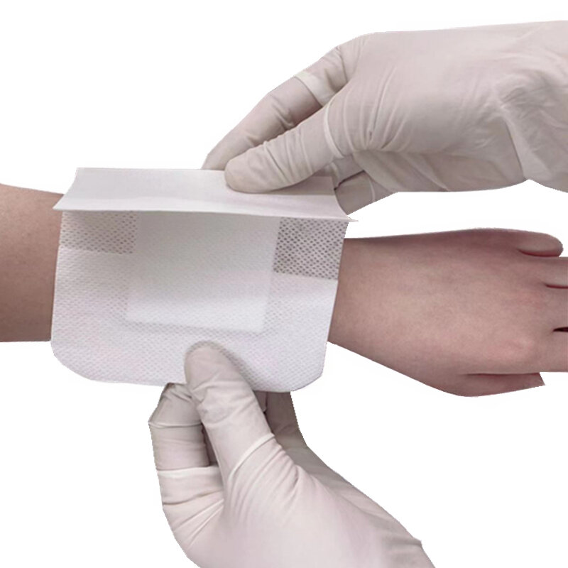 Fita de remendo impermeável respirável ferida, ataduras adesivas para primeiros socorros Band Aid, 10x10cm, 10x15cm, 10x20cm, 3pcs
