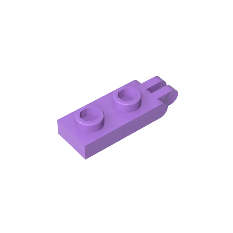 Gobricks-Placa de bisagra de GDS-M174, 1x2 con 2 dedos en el extremo (tipo indefinido), compatible con lego 4276, ensamblaje de bloques de construcción