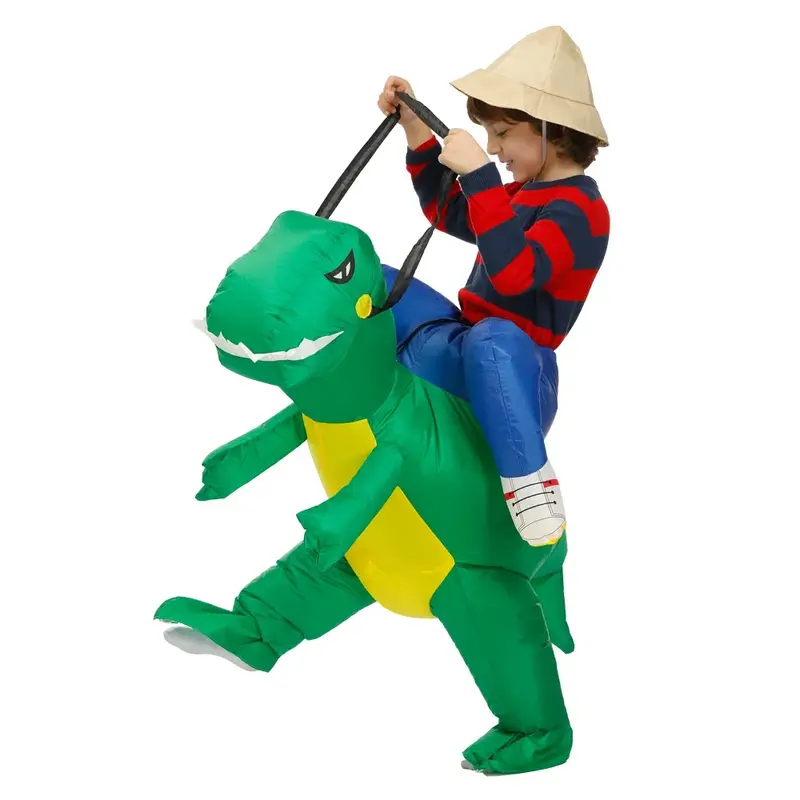 Disfraz inflable de dinosaurio para fiesta de Halloween, disfraz de Animal para adultos y mujeres