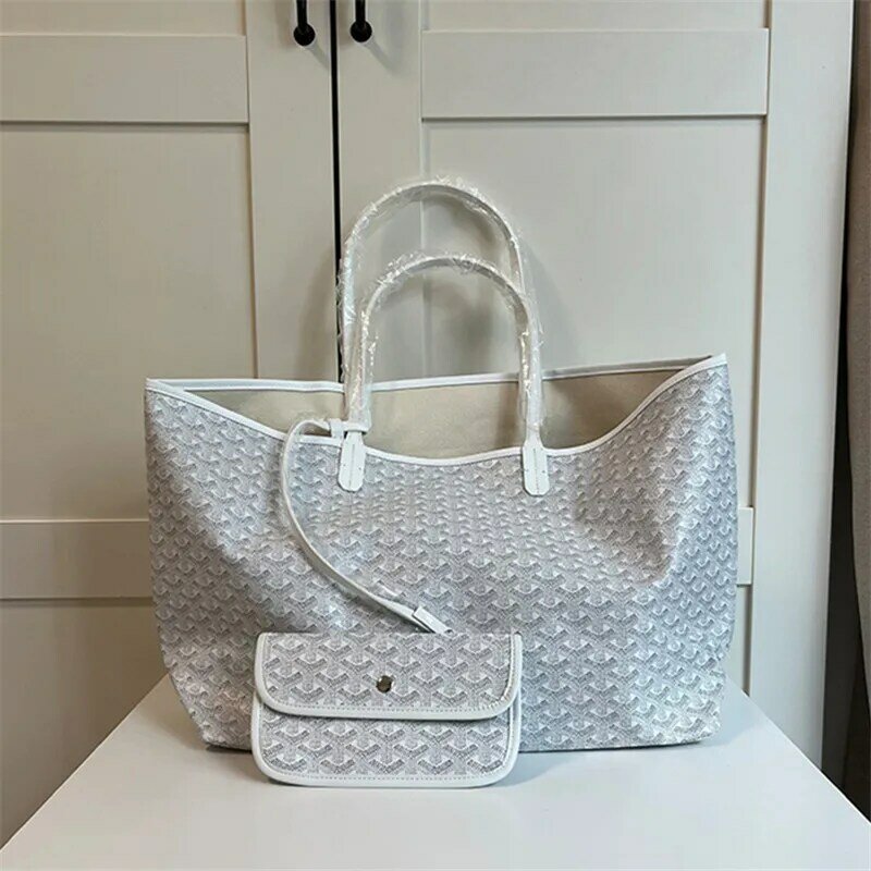 Leisure Style Big Shoulder Bags Y Letter Printing Leather Tote Bag Large Capacity Handbags Ladies Shopping Handbag Commuter Bag