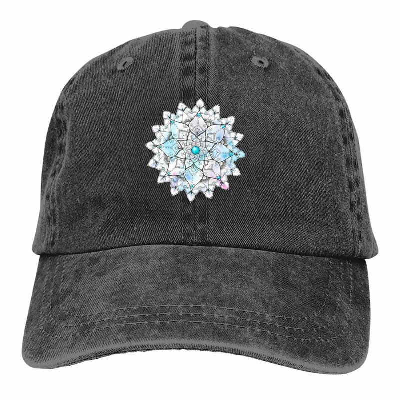 Geometry Baseball Caps Peaked Cap Sacred Geometry Magic Mandala Sun Shade Hats for Men Women