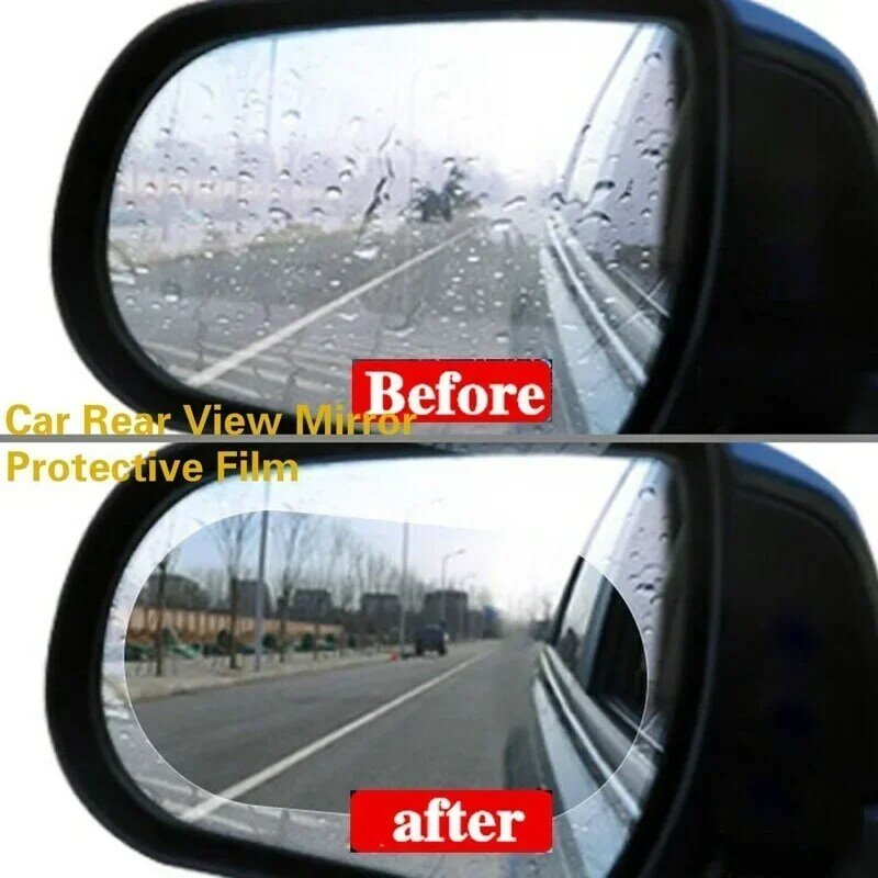 2pc specchietto retrovisore per auto pellicola antipioggia finestra laterale pellicola idrorepellente ad alta definizione specchio inverso schermo intero antiappannamento Nano
