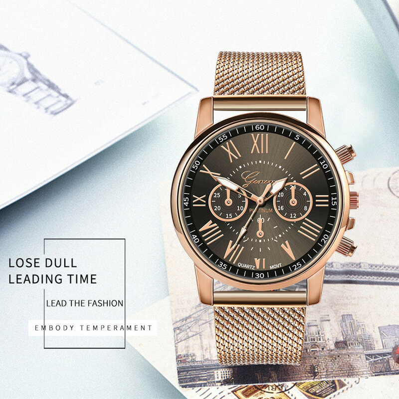 Luxury Watch Women's Casual Watches Women Fashion WristWatch Quartz Wristwatches Casual Ladies Watches Exquisite Round Watch