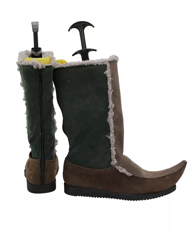 Personalizado Kristoff Cosplay Boots para meninos e meninas, Sapatos de lã, Halloween Costume Acessórios