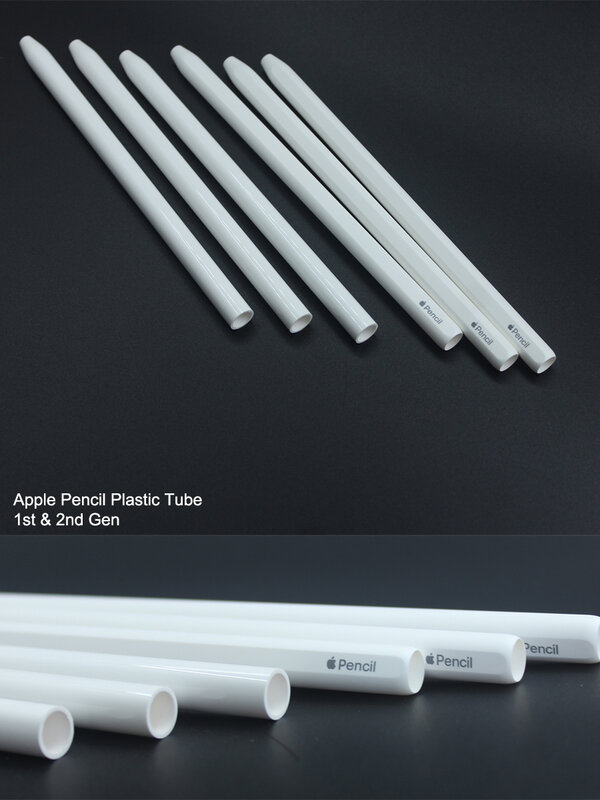 Tubo plástico para Apple Pencil, Peças de reparação para iPad 1st e 2nd Gen, Acessórios, Novo