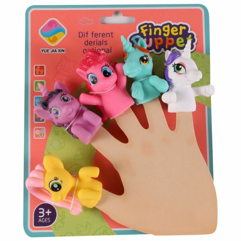 Handpuppen Cartoon Finger puppe Finger puppe Mini Puppe Finger puppe Spielzeug Set Funky Gummi Mini Tier Handpuppe