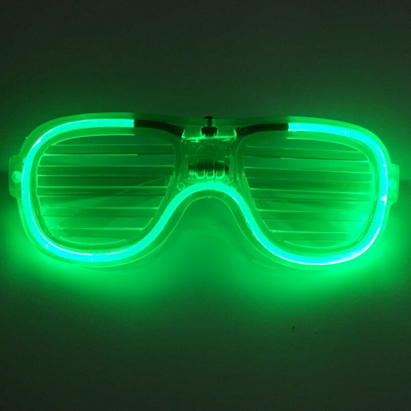 New Clear LED Light Glasses Fashion Party Glasses LED Light Glasses Creative Flashing Light Glasses for Men Women Fast delivery