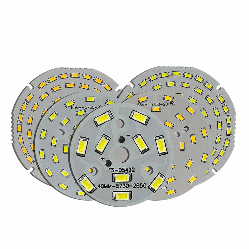 10 pçs led smd 5730 3w 5 7 9 12 15 18 painel de lâmpada pcb placa de lâmpada de alto brilho adequado para modificação de fonte de luz diy