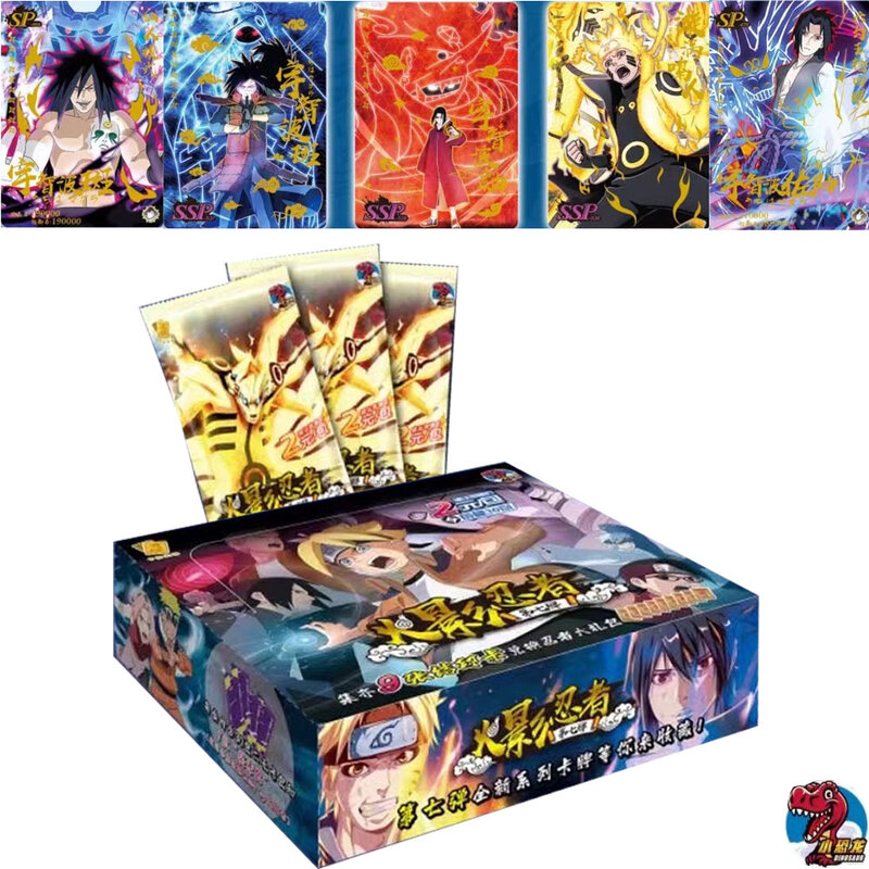 Naruto Booster Box para Crianças, Jogo de Cartas, Oferta Especial, Uzumaki, Uchiha, Sasuke, TCg, Haruno, Sakura, Hatake, Kakashi, HY-0702