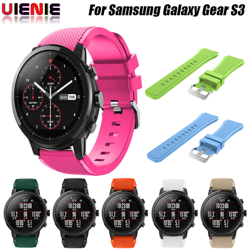 Ремешок силиконовый для Samsung Galaxy Watch 46 мм/Gear S3 Frontier/Huawei Watch GT GT2 46 мм/Huami Amazfit GTR 3 47 мм, 22 мм