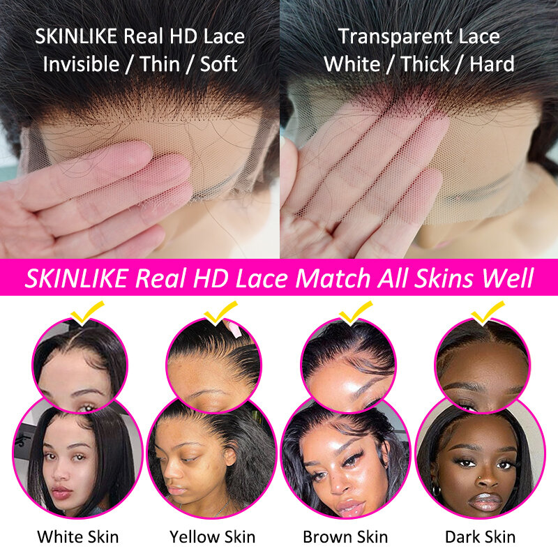 250% афро кудрявый парик 6X6 HD парики на сетке, невидимые накладные волосы HD 13X6 на сетке спереди 4B 4C Remy парик из человеческих волос для женщин