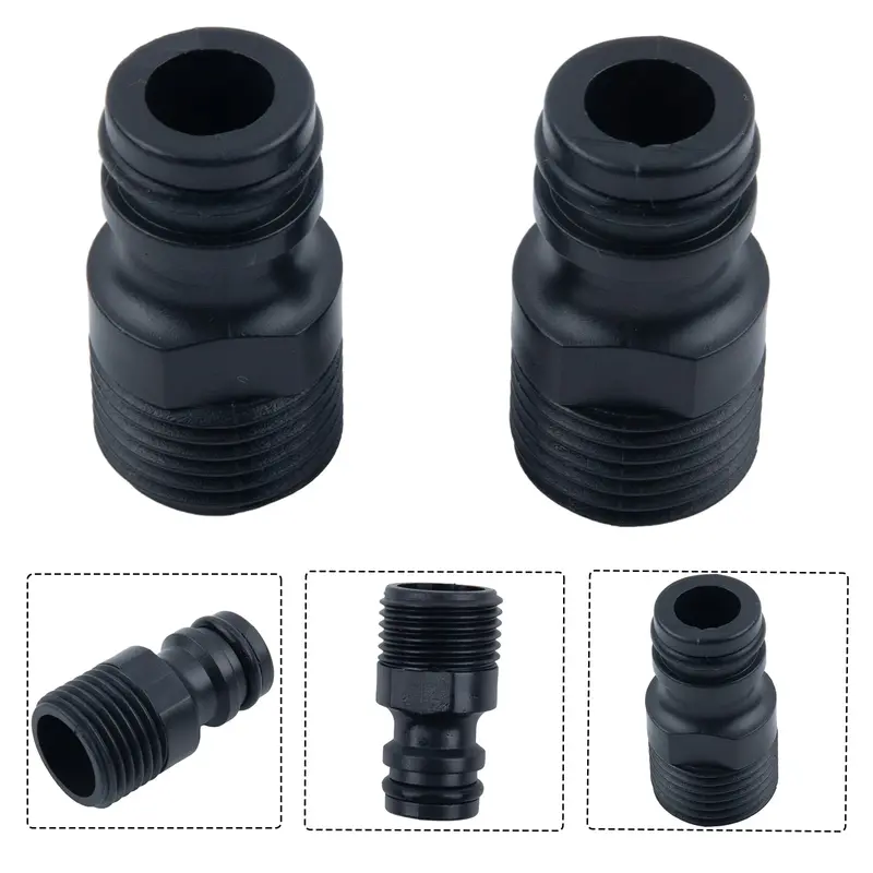 2PCS 1/2 BSP Threaded Tap Adaptor Garden Water Hose Quick Pipe Connector Fitting Garden Irrigation System Parts Adapters
