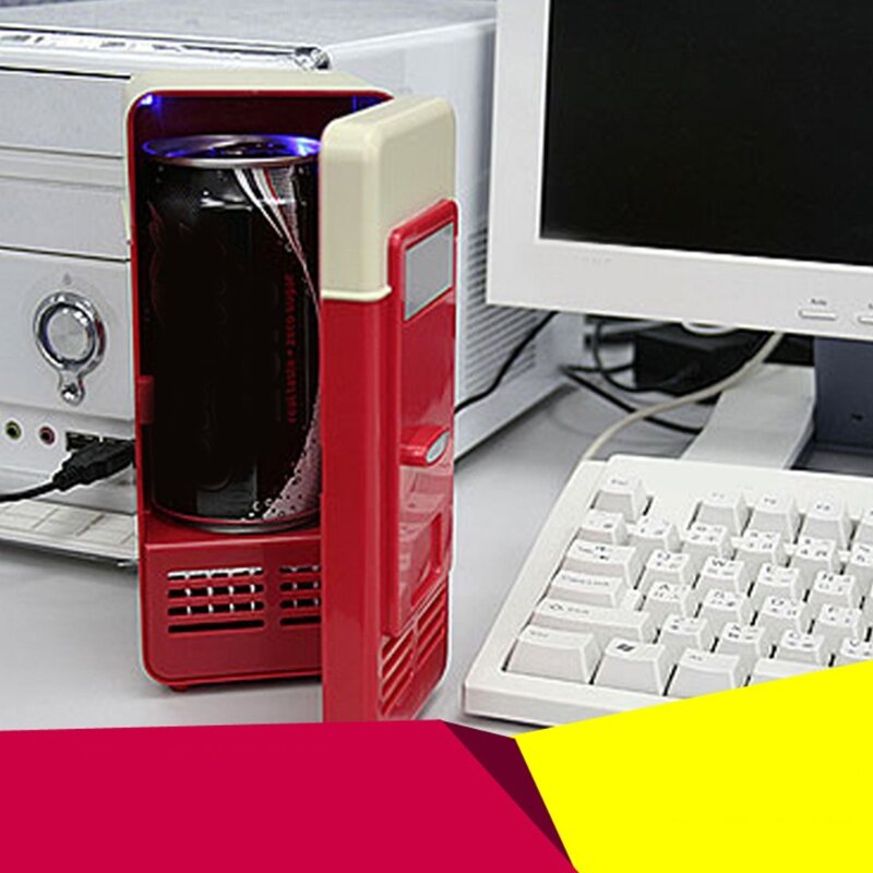 แบบพกพา Mini 780Ml ตู้เย็น USB Powered เครื่องดื่ม Cooler เดสก์ท็อปเรือเครื่องสำอางค์ตู้เย็นอเนกประสงค์ประหยัดพลังงาน smal