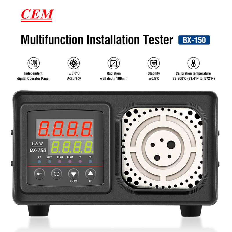 CEM BX-150  Portable 33°C to 300°C Dry-Well Temperature Calibrator