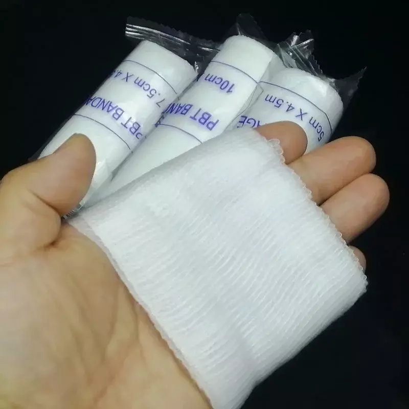 10pcs/lot Medical Elastic Bandages First Aid Emergency Cotton Wound Dressing Nursing Care Gauze Patches Strips Adhesive Plasters