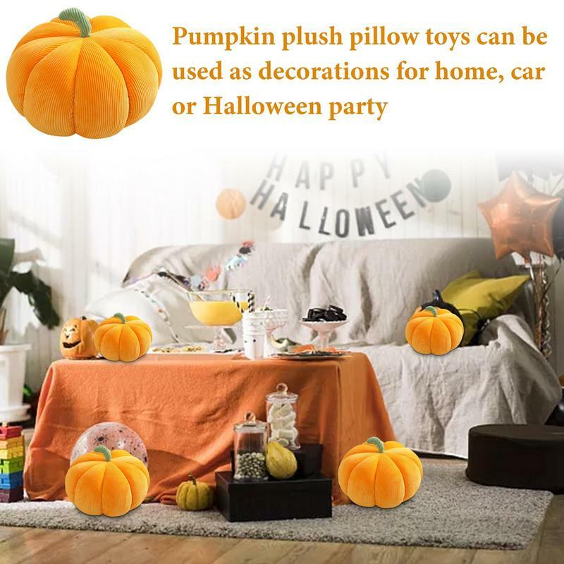 Miękkie zabawki z dyni prezent miękka poduszka w kształcie dyni śliczny pluszowy poduszka z motywem dynii 3D dla dzieci maluch święto dziękczynienia Halloween