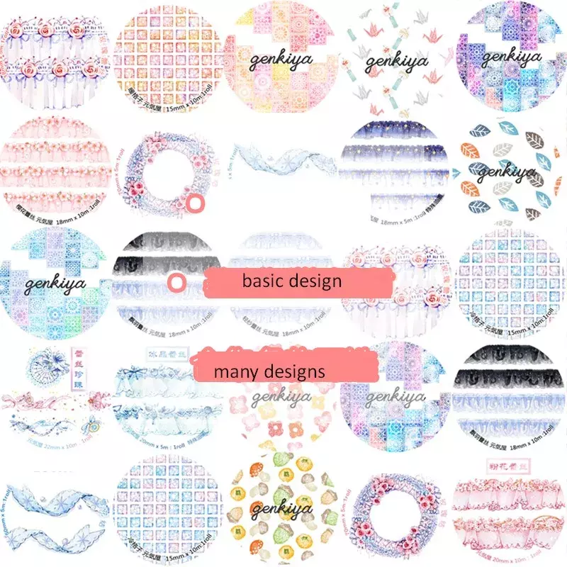 Basic Collection Masking Washi Tape Starry Lace Night Sky Curtain